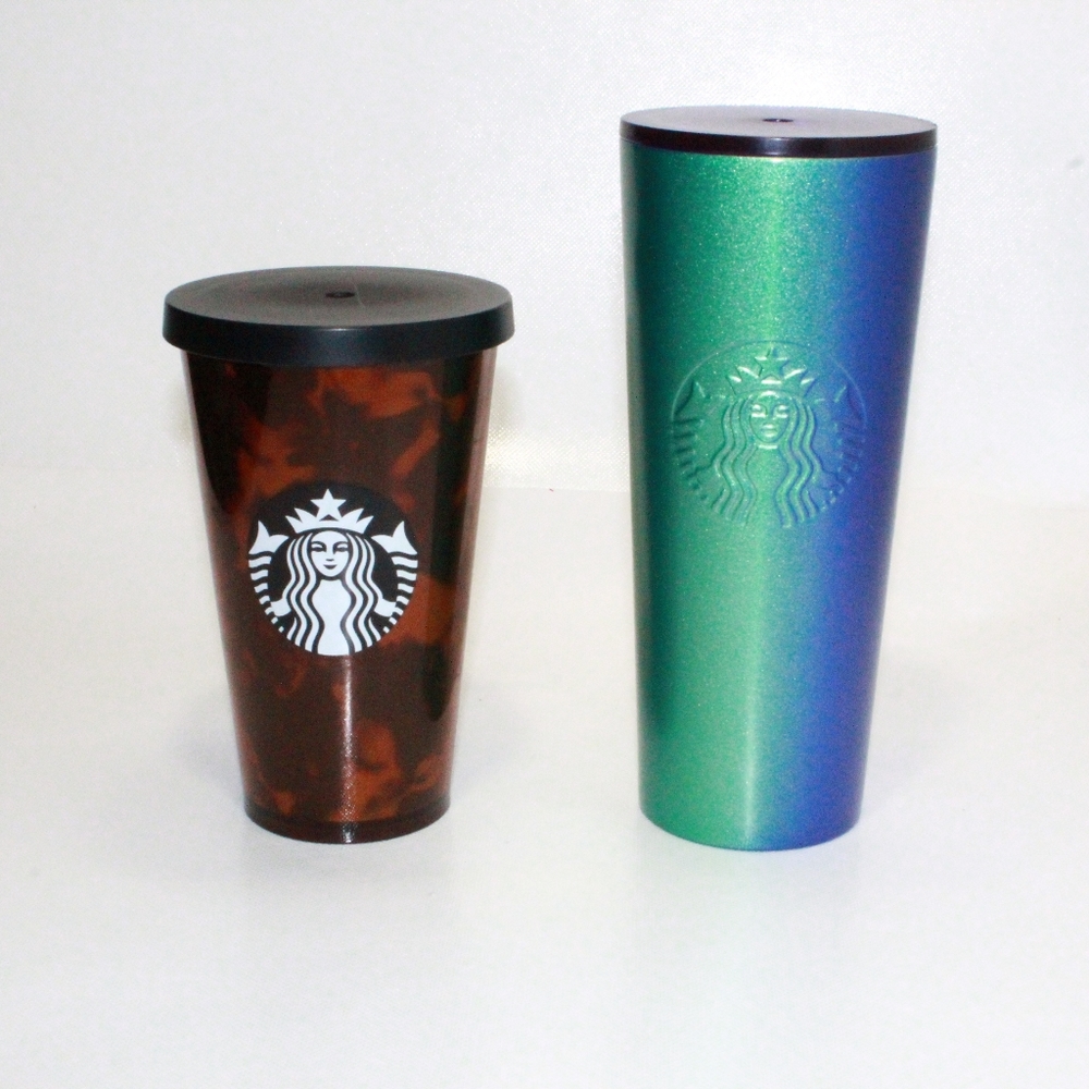 2 Starbucks Tumblers 16.5 oz & 24 oz
